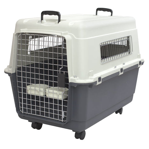 SportPet Designs Large Plastic Dog Airline Kennel, Carrier